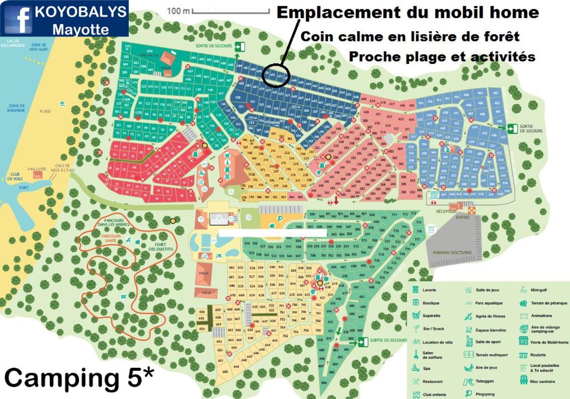 200M De La Plage Bungalow Luxe De 44M2 Menage Et Draps Inclus Camping 5 Etoiles Mayotte Lac Biscarrosse Koyobalys Exteriér fotografie
